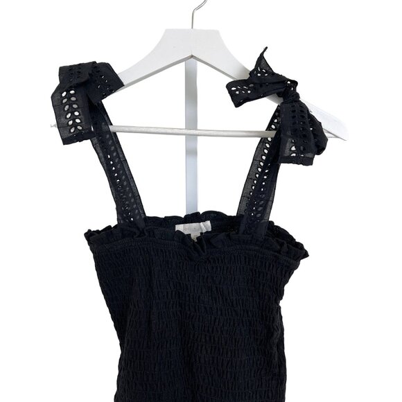 Anthropologie Stephanie Adjustable Tie Strap Eyelet Tank - Picture 4 of 8